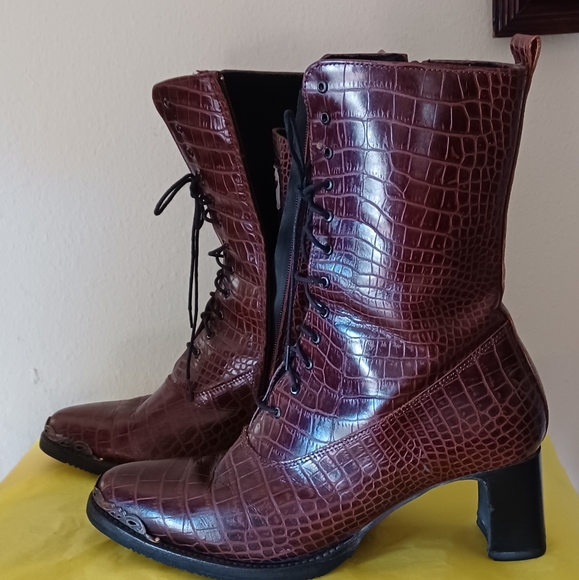 Rock and Roll Lace Up Women's Boots Size  9 - Picture 3 of 9